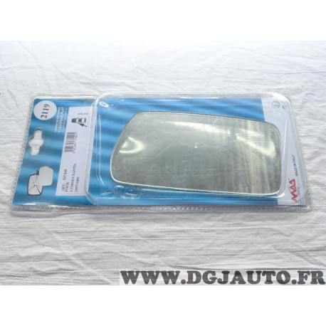 Vitre miroir glace retroviseur avant gauche MAD N°2119 537449 pour citroen xantia de 1997 à 2002 