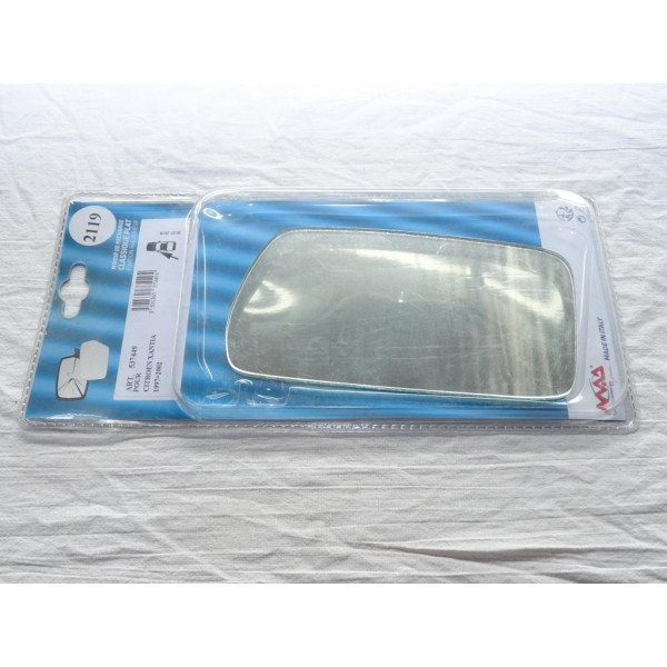 Vitre miroir glace retroviseur avant gauche MAD N°2119 537449 pour citroen xantia de 1997 à 2002 