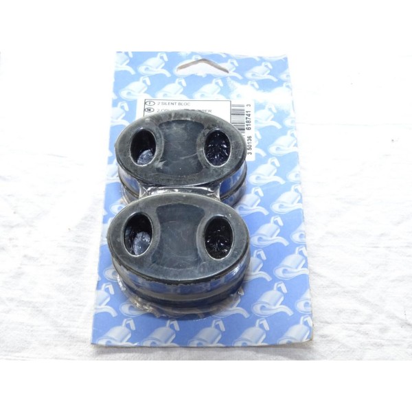 Blister 2 silents bloc fixation silencieux echappement Bosal 255-041 pour opel corsa B combo B tigra A 