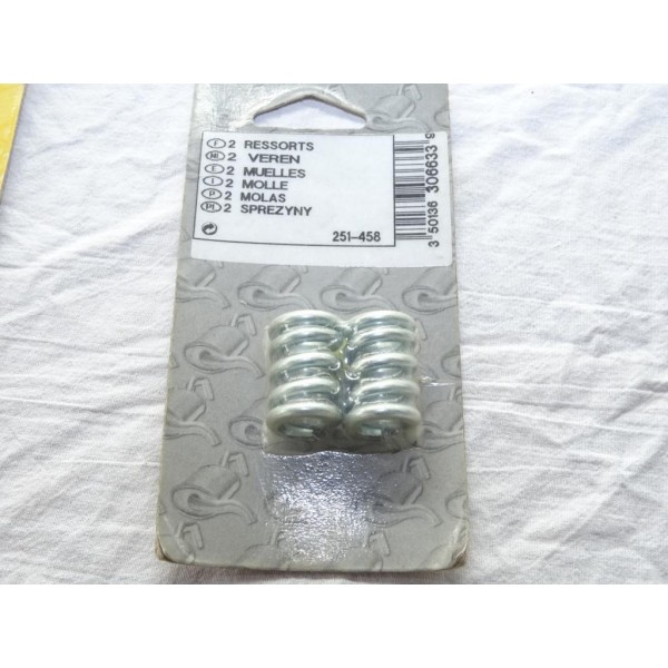 Blister 2 ressorts fixation tuyau echappement Bosal 251-458 pour citroen AX BX C15 C25 jumper saxo XM fiat ducato peugeot 104 10