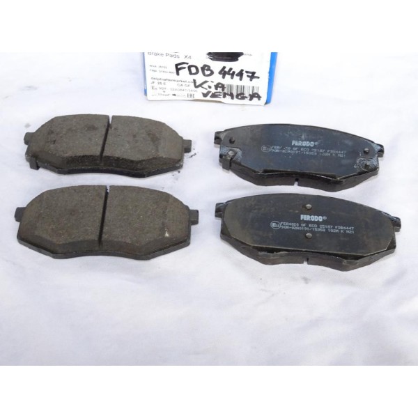 Jeu 4 plaquettes de frein avant montage mando Delphi LP2227 FDB4447 pour hyundai sonata YF ix20 JC kia soul PS 