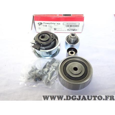 Jeu galets tendeur + 4 enrouleurs courroie de distribution (non incluse) Gates K025649XS pour audi A1 A3 A4 A5 A6 TT Q3 Q5 seat 