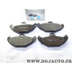 Jeu 4 plaquettes de frein arriere montage brembo Norauto NRP1278 pour renault laguna 1 espace 3 III safrane