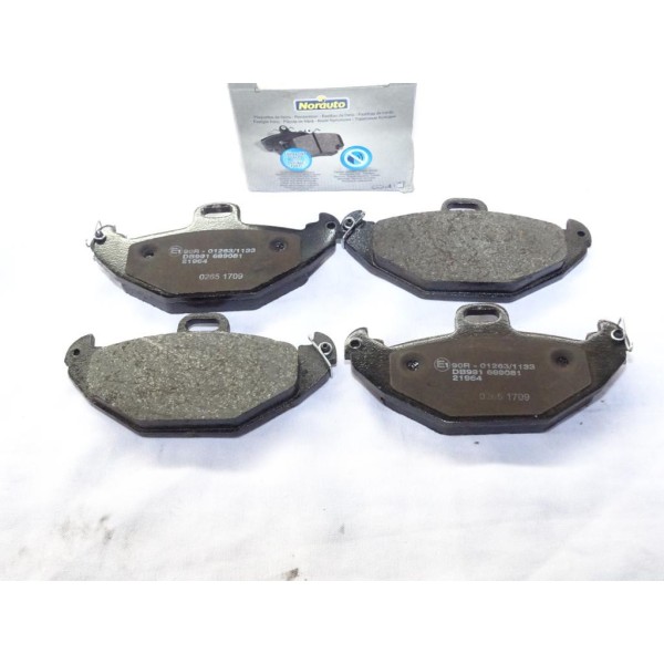 Jeu 4 plaquettes de frein arriere montage brembo Norauto NRP1278 pour renault laguna 1 espace 3 III safrane 