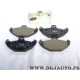 Jeu 4 plaquettes de frein arriere montage brembo Norauto NRP1278 pour renault laguna 1 I espace 3 III safrane 