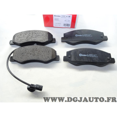 Jeu 4 plaquettes de frein arriere montage brembo Brembo P68061 pour opel movano B renault master 3 III nissan NV400 