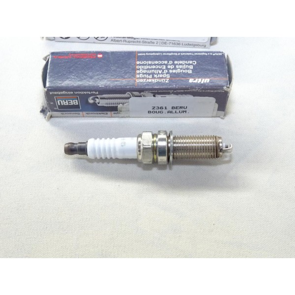 Lot 3 bougies allumage Beru 0002240716 Z361 pour hyundai i10 i20 accent 4 IV kia picanto TA rio UB 