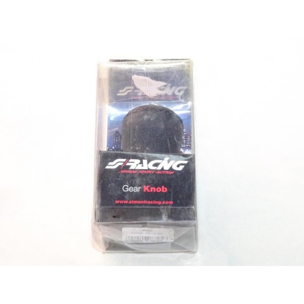 Pommeau levier de vitesse gear knob insitor Simoni racing INS/N cuir noir 
