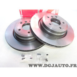 Jeu 2 disques de frein arriere ventilé 336mm diametre Brembo 09.A270.11 pour BMW serie 3 X1 E84 E90 E91 E92 E93