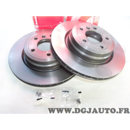 Jeu 2 disques de frein arriere ventilé 336mm diametre Brembo 09.A270.11 pour BMW serie 3 X1 E84 E90 E91 E92 E93 
