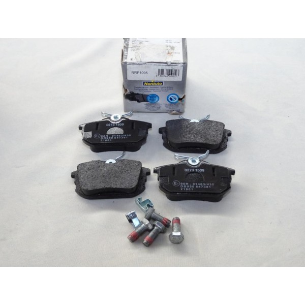 Jeu 4 plaquettes de frein arriere montage lucas Norauto NRP1095 pour mitsubishi carisma colt space star volvo S40 V40 