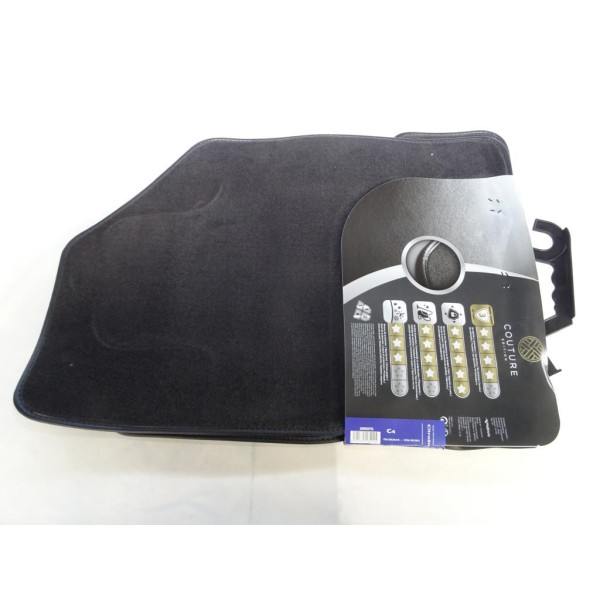 Jeu 4 tapis de sol sur mesure avant + arriere Norauto 2195175 pour citroen C4 de 01/2004 à 09/2010 