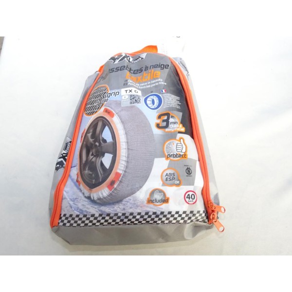 Jeu 2 chaussettes neige XLTools TX0 pour pneu roue jante 145/80/13 165/70/13 175/65/13 175/70/13 155/65/14 165/60/14 165/65/14 1