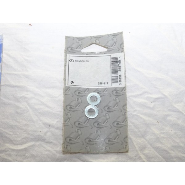 Blister 2 rondelles collier serrage fixation tube tuyau silencieux echappement Bosal 258-117 pour divers véhicules fiat alfa rom