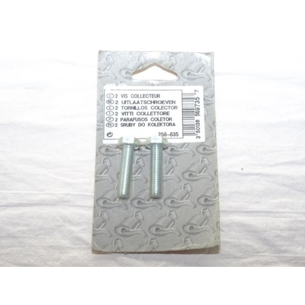 Lot 2 vis boulon fixation echappement silencieux collecteur tuyau 35mm Bosal 258-835 pour divers véhicules fiat alfa romeo lanci