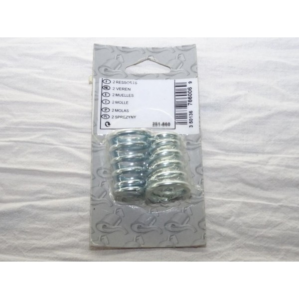 Lot 2 ressorts fixation tuyau tube silencieux echappement Bosal 251-860 pour fiat fiorino opel kadett D E corsa A B ascona C sen