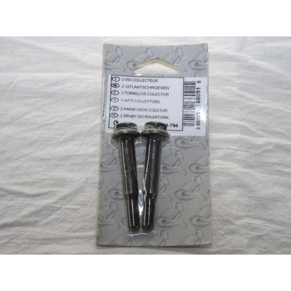 Lot 2 vis boulons fixation tuyau tube silencieux echappement Bosal 258794 pour opel astra F G calibra corsa B tigra A kadett E v