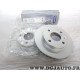 Paire disque de frein avant ventilé 239.5mm diametre Norauto ND1064 pour ford escort fiesta 3 4 III IV ka orion puma mazda 121 