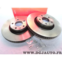 Paire disques de frein avant 321mm diametre ventilé Brembo 09C89511 pour audi A6 C6 A8 D3 
