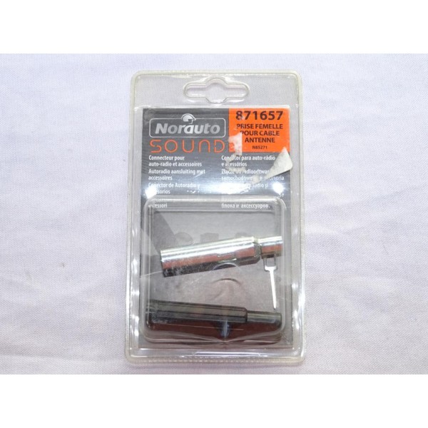 Connecteur prise femelle pour cable antenne radio autoradio Norauto 871657 