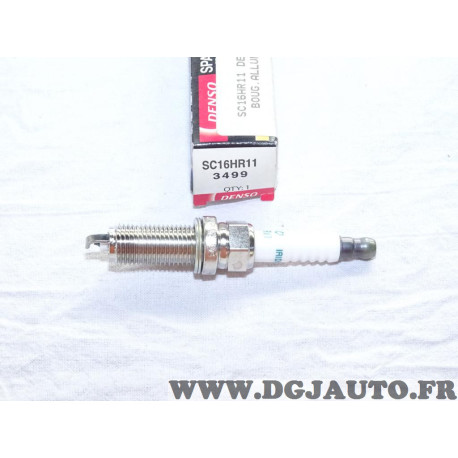 Lot 3 bougies allumage iridium Denso SC16HR11 3499 pour citroen C1 peugeot 108 toyota yaris iQ avensis T27 auris E15 corolla E15