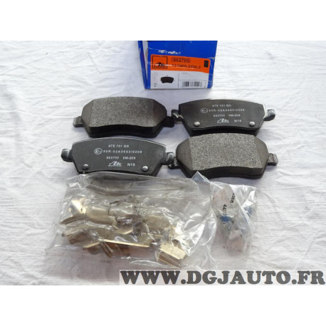 Jeu 4 plaquettes de frein avant montage lucas ATE 602709 13.0460-2709.2 pour renault clio 3 4 III IV modus kangoo 2 II megane 4 