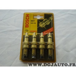 Blister 4 bougies allumage Bosch 0242242802 WR56 super 4 pour pour volkswagen golf polo lupo passat audi 80 90 A6 seat cordoba i
