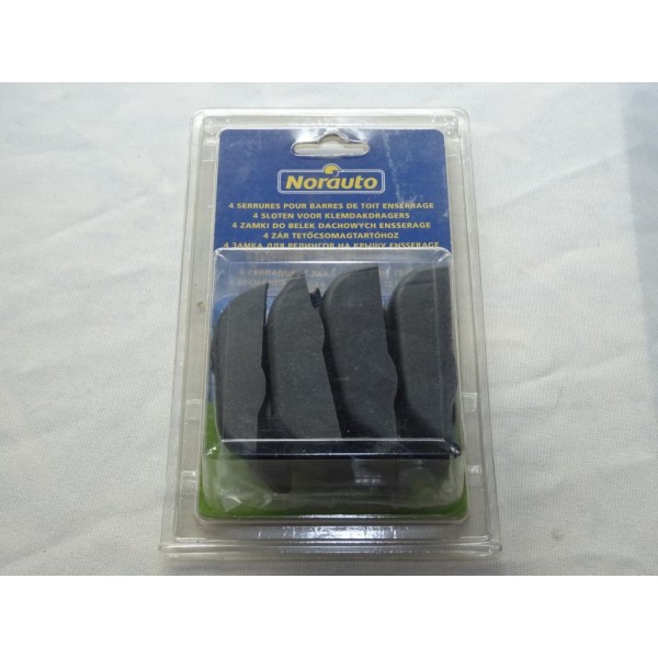 Jeu 4 serrures système verrouillage barre de toit enserrage Norauto 144814 544007 