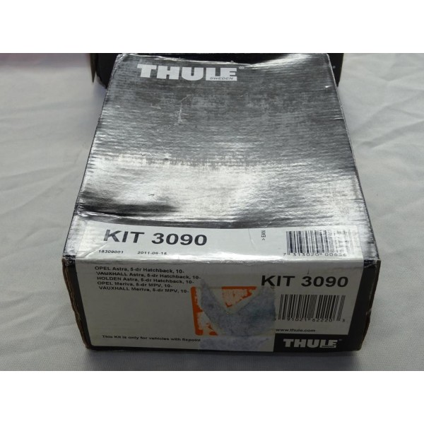Kit pieds fixation barre de toit KIT 3090 Thule KIT3090 pour opel zafira C partir de 2012 astra J partir de 2010 meriva B partir
