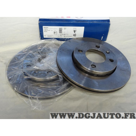 Paire disques de frein avant ventilé 239mm diametre Bosch BD539 0986478621 pour volkswagen polo 3 III lupo seat arosa skoda fabi