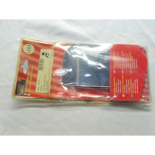 Vitre miroir glace retroviseur grand angle gauche N°1165 537323 pour volkswagen golf 3 III vento après 1992 