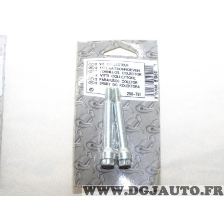 Lot 2 vis boulon fixation tuyau tube echappement Bosal 258-791 pour citroen AX BX XM ZX saxo xantia berlingo jumpy evasion jumpe