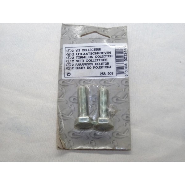 Blister 2 vis boulon fixation echappement silencieux collecteur tuyau 35mm Bosal 258-907 pour divers véhicules fiat alfa romeo l