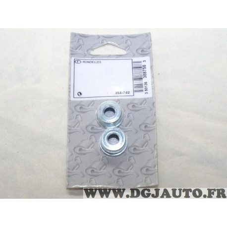 Lot 2 bagues fixation ressort tuyau tube echappement Bosal 258-782 pour citroen AX BX C2 C3 C15 berlingo jumper jumpy saxo xanti