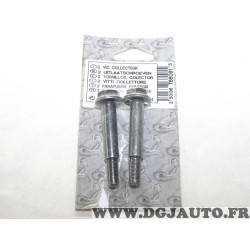 Lot 2 vis boulons fixation tuyau tube silencieux echappement Bosal 258-794 pour opel astra F G calibra corsa B tigra A kadett E 