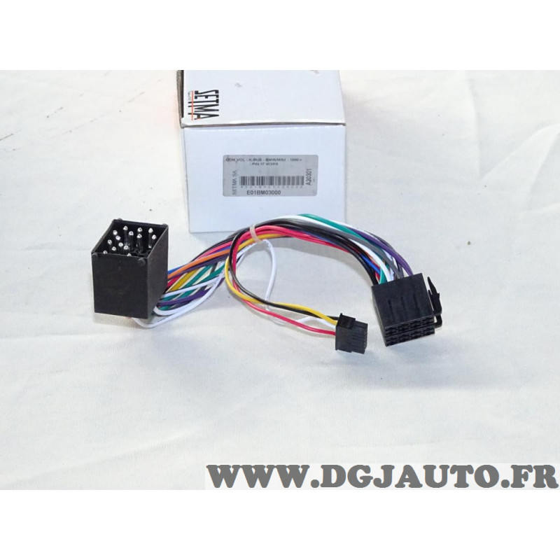 Câble adaptateur autoradio connecteur faisceau ISO pour BMW SERIE 1 / 3 / 5  / 7