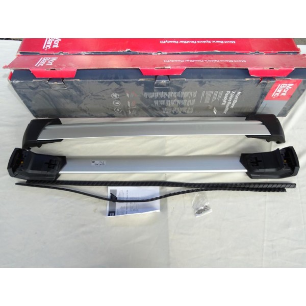 Paire barres de toit aluminium avec système verrouillage Mont blanc Xplore ready FIT205 pour volvo XC60 partir de 2017 BMW serie