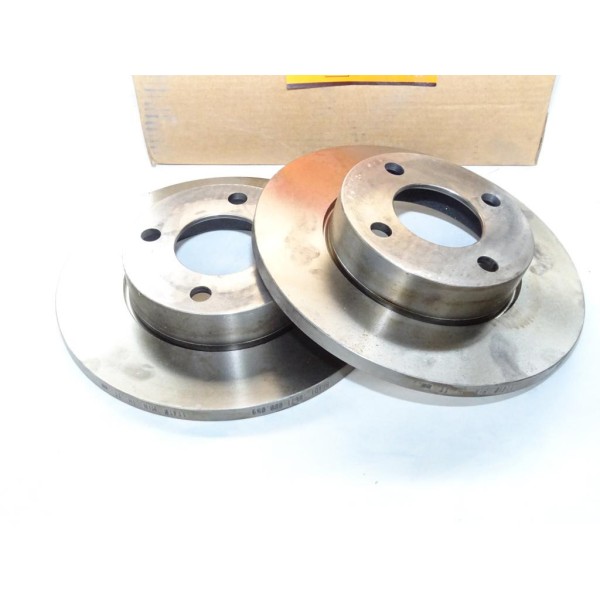 Paire disques de frein avant plein 256mm diametre Motrio 8671000089 pour audi 80 90 100 