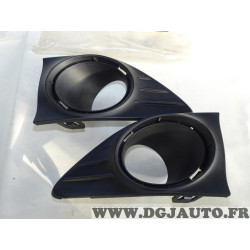 Paire contour cadre phare antibrouillard parechocs avant Renault 261528359R pour dacia logan 2 II