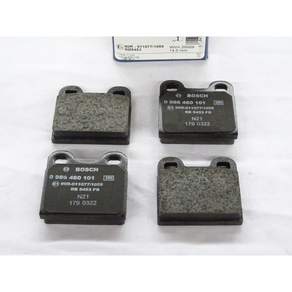 Jeu 4 plaquettes de frein arriere montage lucas Bosch BP493 0986460101 pour alfa romeo spider porsche 911 912 saab 90 99 900 tal