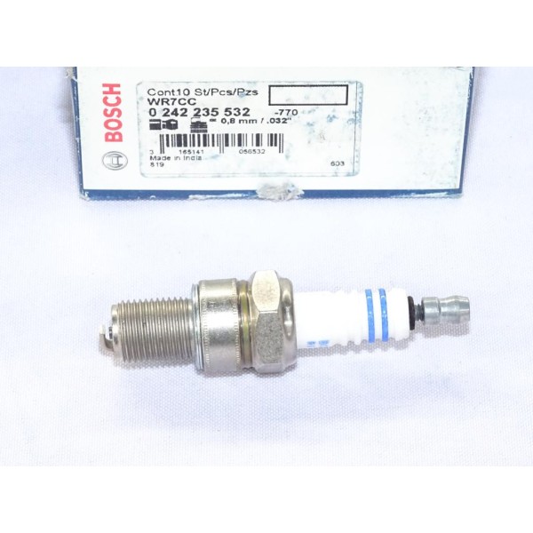 Lot 4 bougies allumage Bosch 0242235532 WR7CC pour honda accord porsche 914 talbot simca 1000 volkswagen transporter T3 