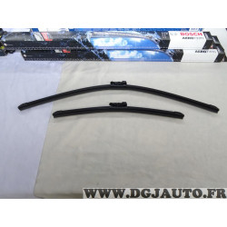 Jeu 2 balais essuie glace 650mm + 400mm souple aerotwin Bosch A538S 3397007538 pour toyota avensis T27