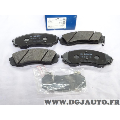 Jeu 4 plaquettes de frein avant montage mando Bosch BP1285 0986494377 pour hyundai i10 kia carnival 