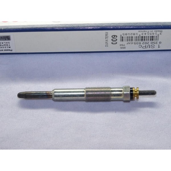 Lot 2 bougies prechauffe Bosch 0250202035 pour renault clio 2 II kangoo megane scenic 1 trafic 1 opel arena 1.9D 1.9 D diesel 