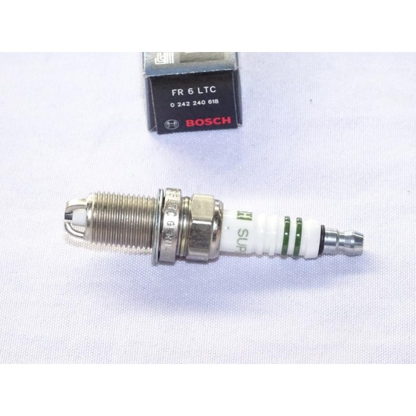 Lot 2 bougies allumage Bosch FR6LTC 0242240618 pour alfa romeo 33 146 147 156 164 166 GT GTV spider alpine A610 audi 80 90 100 2