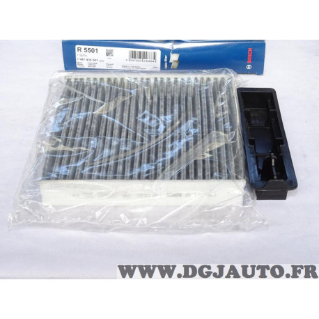 Filtre habitacle interieur Bosch R5501 1987435501 pour renault clio 3 III twingo 2 II modus dacia logan sandero duster nissan mi