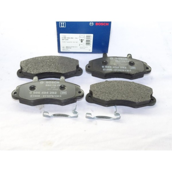 Jeu 4 plaquettes de frein avant montage bendix Bosch BP1245 0986494292 pour ford transit 3 et 4 III IV 