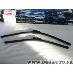 Jeu 2 balais essuie glace 650mm + 550mm souple aerotwin Bosch A117S 3397007117 pour renault scenic 2 II 