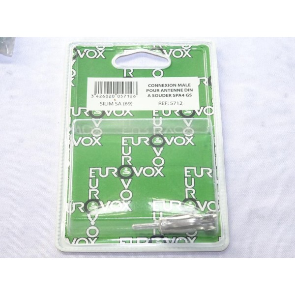 Connecteur connexion male antenne DIN à souder SPA4 GS Eurovox 5712 
