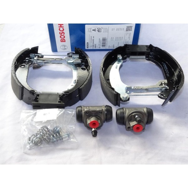Kit frein arriere prémonté montage bendix 180x42mm 19.05mm Bosch KS073 0204114073 pour renault clio 2 II dacia logan sandero 